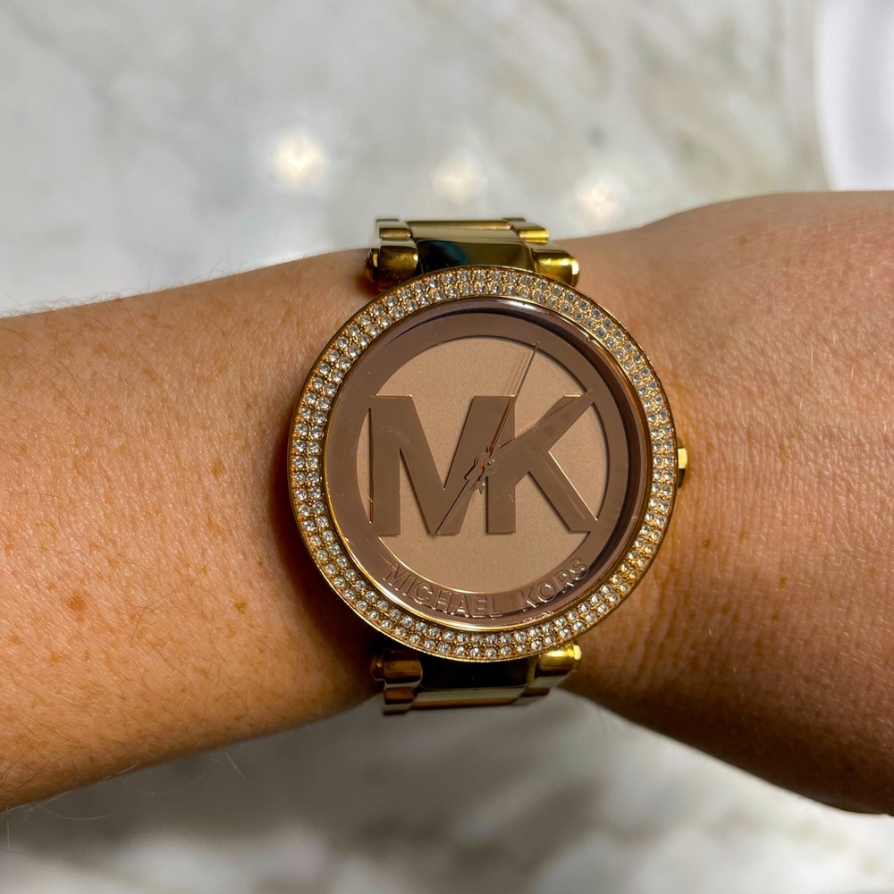 Gold Michael Kors watch